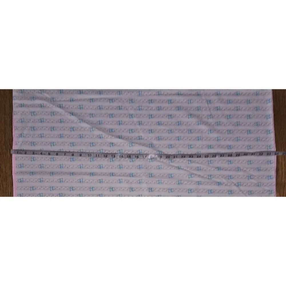 Handmade? Swaddle Receiving Baby Blanket Pink White Stripe Floral Blue Panda